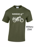 Simson S51 motoros póló – Egyedi retro stílus a legendás motor szerelmeseinek
