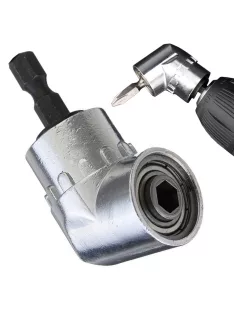 105 fokos derékszögű csavarhúzó szögadapter 1/4 colos HEX befogással
