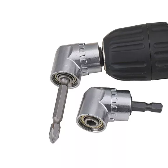 105 fokos derékszögű csavarhúzó szögadapter 1/4 colos HEX befogással