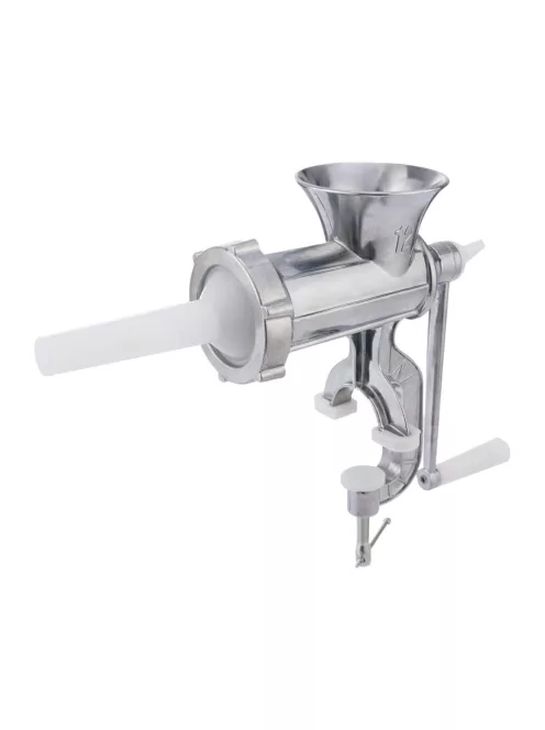 kézi húsdaráló kolbásztöltő fejjel alumínium hajtókaros daráló