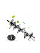 kézi húsdaráló kolbásztöltő fejjel alumínium hajtókaros daráló