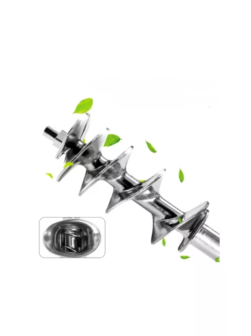 kézi húsdaráló kolbásztöltő fejjel alumínium hajtókaros daráló