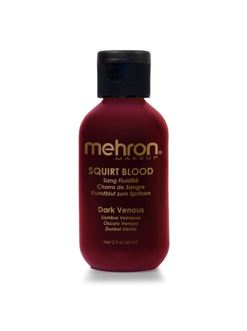 Mehron Squirt Blood Dark Venous – professzionális víz alapú SFX vér (60 ml)