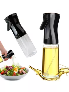 Olajszóró és ecet adagoló 200 ml, finom permet, üveg és műanyag kivitel