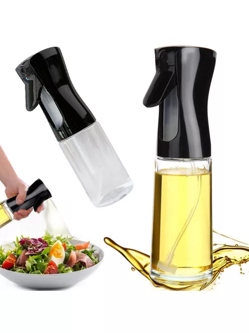 Olajszóró és ecet adagoló 200 ml, finom permet, üveg és műanyag kivitel
