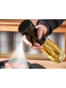 Olajszóró és ecet adagoló 200 ml, finom permet, üveg és műanyag kivitel