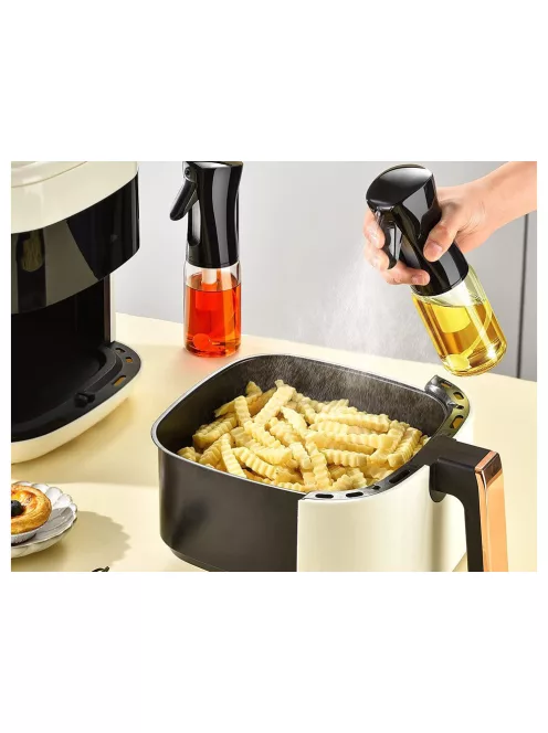 Olajszóró és ecet adagoló 200 ml, finom permet, üveg és műanyag kivitel