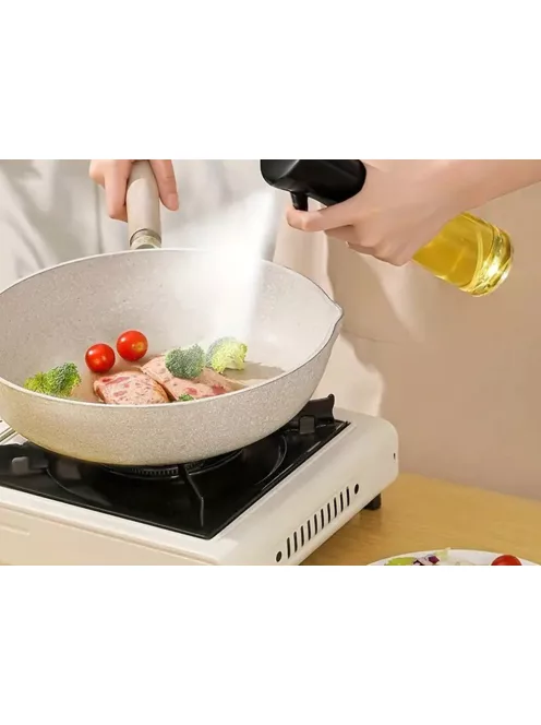 Olajszóró és ecet adagoló 200 ml, finom permet, üveg és műanyag kivitel