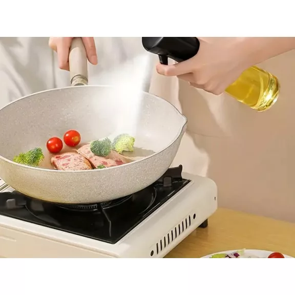 Olajszóró és ecet adagoló 200 ml, finom permet, üveg és műanyag kivitel