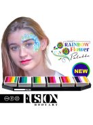 Fusion csíkos arcfesték paletta – Leanne's Rainbow Flower
