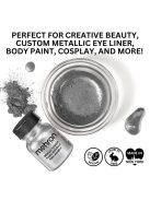 Mehron Metallic Powder Silver + - Mixing Liquid 