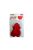 Szív alakú gumi lufi piros 25cm 8db/cs
