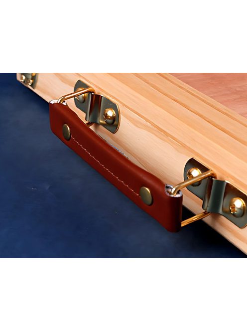 Asztali festőállvány, íróasztali rajztábla, fiókos fa bőrönd, dőlésszög állítható, hordozható művész állvány, akvarell, olajfestés, hobbi festőállvány