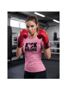 Kick Boxing kereknyakú pamut póló kick box mintával uniszex