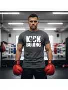 Kick Boxing kereknyakú pamut póló kick box mintával uniszex