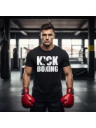 Kick Boxing kereknyakú pamut póló kick box mintával uniszex