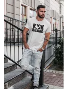 Kick Boxing kereknyakú pamut póló kick box mintával uniszex