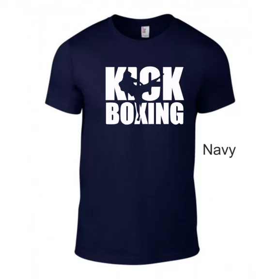 Kick Boxing kereknyakú pamut póló kick box mintával uniszex