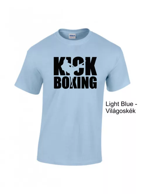 Kick Boxing kereknyakú pamut póló kick box mintával uniszex