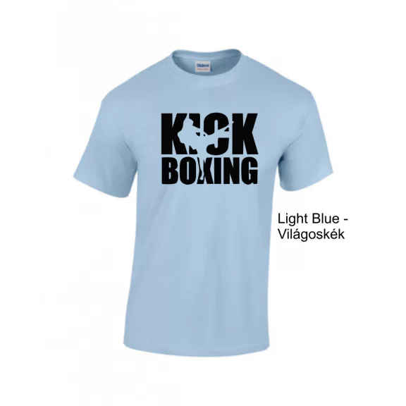 Kick Boxing kereknyakú pamut póló kick box mintával uniszex
