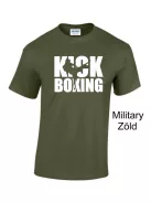 Kick Boxing kereknyakú pamut póló kick box mintával uniszex