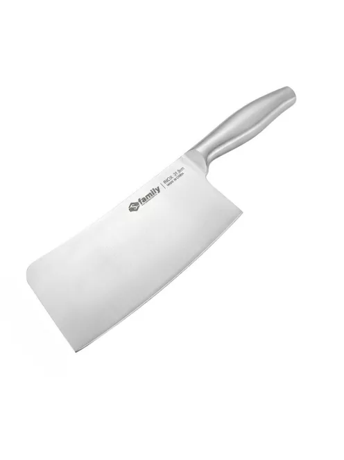 Professzionális rozsdamentes konyhai bárd 31,5 cm hosszúságban, 8 cm széles pengével