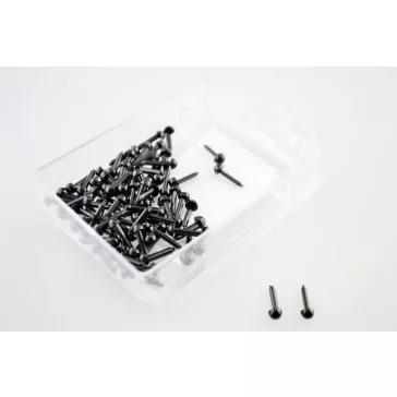 Beszúrható szem - fekete 4 mm