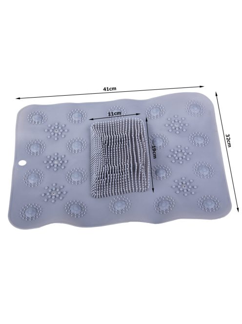 Lábmasszírozó zuhanyszőnyeg kádba és zuhanyzóba, csúszásgátló tapadókorongokkal, több mint 1000 masszázsbütyökkel