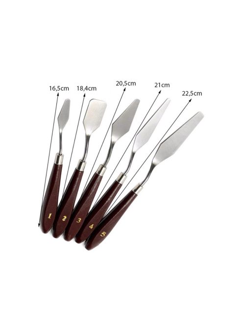 Festő spatula készlet 5db-os