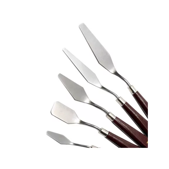 5 darabos festőspatula készlet festék keveréséhez és felviteléhez