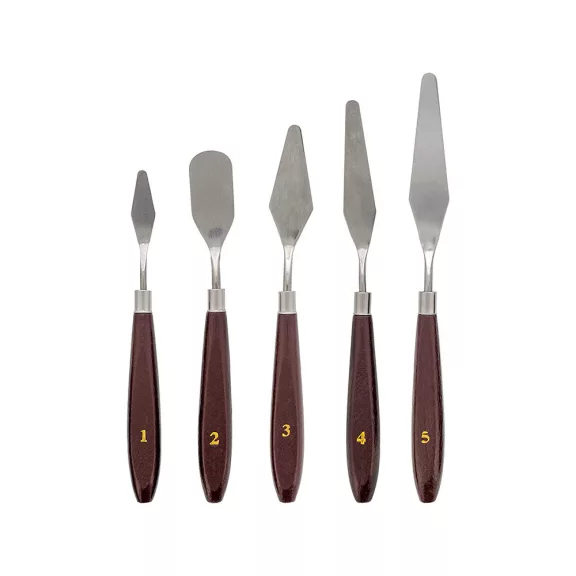 5 darabos festőspatula készlet festék keveréséhez és felviteléhez
