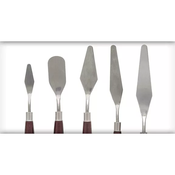 5 darabos festőspatula készlet festék keveréséhez és felviteléhez