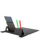 Vezeték nélküli töltős egérpad, Qi indukciós telefon töltő, asztali rendező, tolltartó, minimalista design, irodai kiegészítő, home office