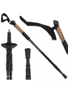 Fekete Nordic Walking túrabot Anti-Shock rendszerrel.