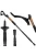 Fekete Nordic Walking túrabot Anti-Shock rendszerrel.