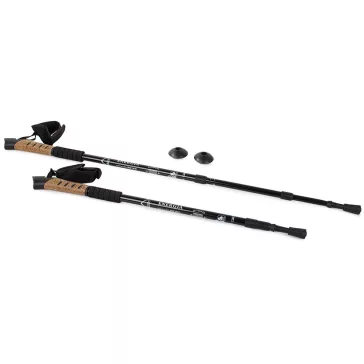 Fekete Nordic Walking túrabot Anti-Shock rendszerrel.
