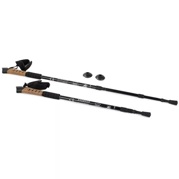 Fekete Nordic Walking túrabot Anti-Shock rendszerrel.