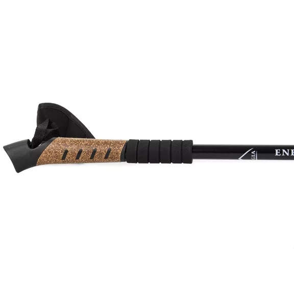 Fekete Nordic Walking túrabot Anti-Shock rendszerrel.