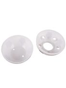 Focilabda alakú asztali rendező fehér és fekete színben, tolltartó funkcióval, íróasztal kiegészítő gyerekeknek és felnőtteknek