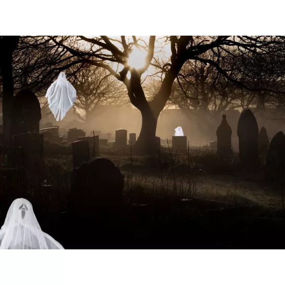 Szellem, Sikoly Halloween dekoráció 65cm