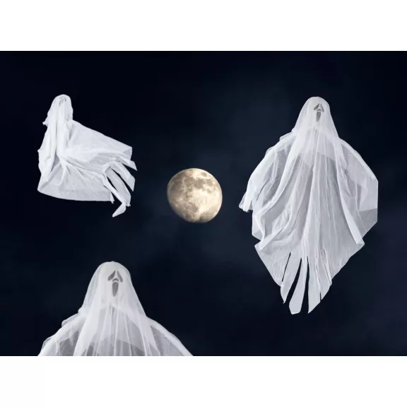 Szellem, Sikoly Halloween dekoráció 65cm