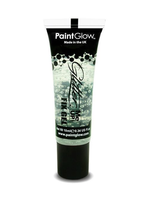 Paint Glow Glitter Fix Gel natúr, átlátszó csillámrögzítő zselé 13 ml-es tubusban.