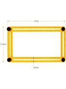Többfunkciós szögvonalzó, szögsablon