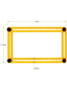 Többfunkciós szögvonalzó, szögsablon