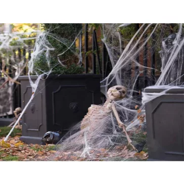 Pókháló pókokkal félelmetes halloween dekoráció
