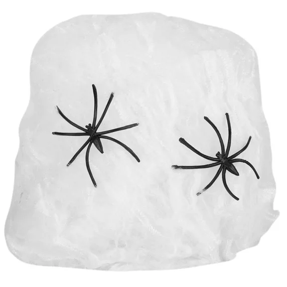 Pókháló pókokkal félelmetes halloween dekoráció