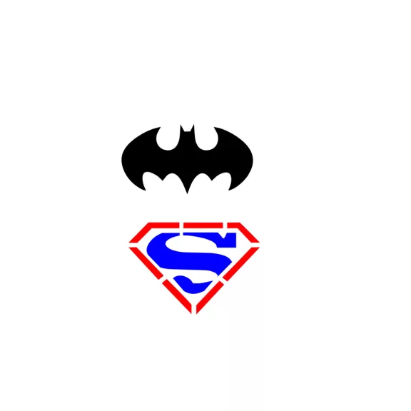 Festősablon - Batman, Superman