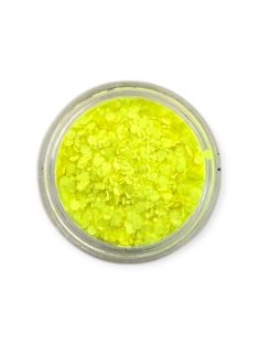 KiviArt Mixed Chunky UV Csillám Yellow GSL146 - Világító Sárga Nagyszemcsés Glitter