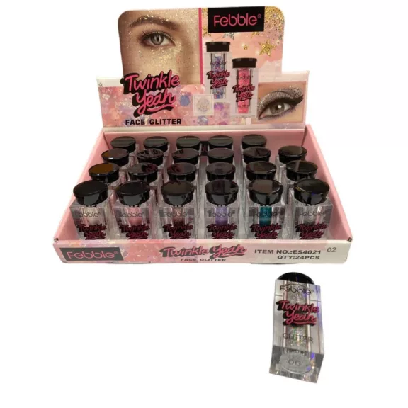 Febble Extra finom csillámpúder Pink