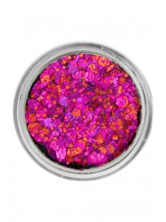 PXP Chunky Csillámkrém Pink Lady 10ml-es tégelyben, nagyméretű rózsaszín csillámdarabokkal zselés alapon, fesztivál sminkhez